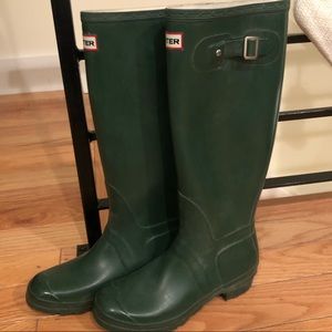 Dark Green Hunter Boots